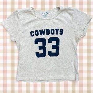 brandy melville cowboys baby tee!!